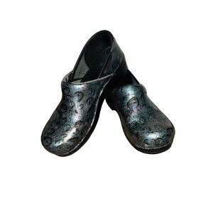 Dansko Professional Nursing Clogs Blue Water Bubbles Size EUR 41 US 10.5-11